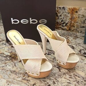Bebe Jessica Mule White